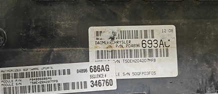 P04896686AG ecm ecu computer 2004 Chrysler Sebring or Stratus