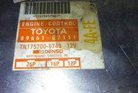 89661-02111 ecm ecu computer 1993-1994 Toyota Corolla or Prizm - Swan Auto
