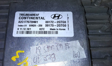39172-2GTG0 ecm ecu computer 2019 Hyundai Santa Fe