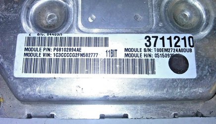 P68102894AE ecu ecm computer 2015 Chrysler 200