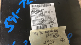 95400-3XE10 Hyundai Elantra 2014-2016 Body control module computer