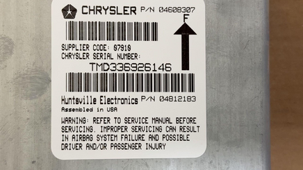 04608307 Plymouth Breeze or Chrysler Cirrus SRS module **NEW OEM**