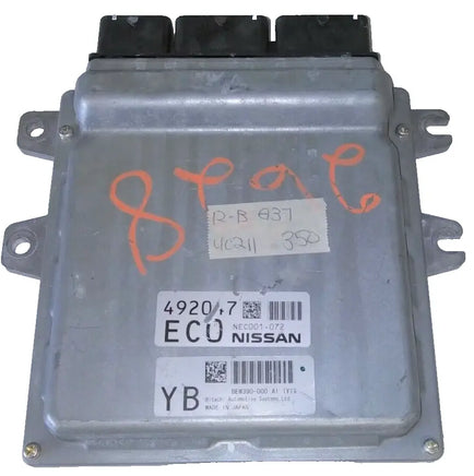 2012-2013 Infiniti G37 ecm ecu computer NEC001-072