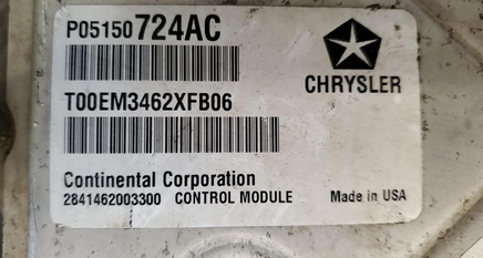 P05150724AC Dodge Caravan or T&C ecm ecu computer 2013