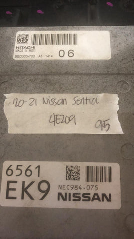 NEC984-075 Nissan Sentra 2020-2021 ecm ecu computer