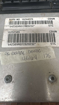16252389 Cadillac Deville 1998 ecm ecu computer