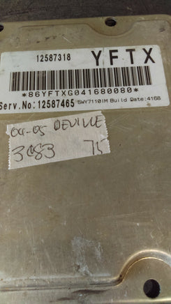 2004-2005 Cadillac Deville ecm ecu computer 12587318 