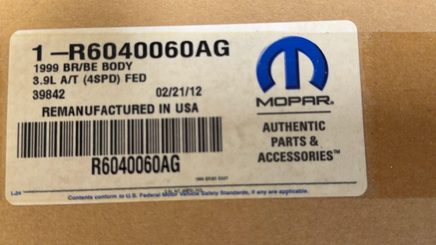 1-R6040060AG Dodge Ram Pickup 1999  ecm ecu computer  **REMAN**
