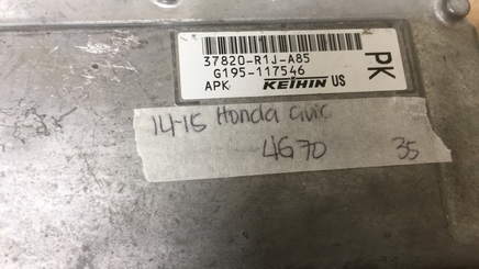 37820-R1J-A85 Honda Civic 2009-2011 ecm computer