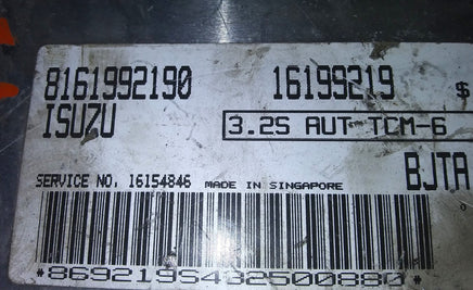 8161992190 Isuzu TCM transmission computer