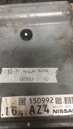 NEC001-699 Nissan Quest 2012-2013 ecm ecu computer