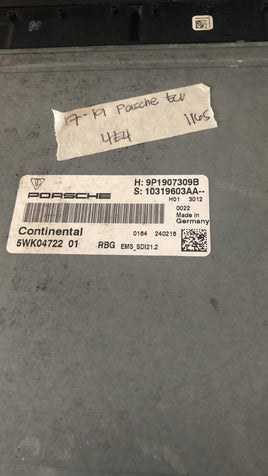 2017-2019 Porsche engine control module 9P1907309B