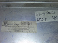 16198266 Oldsmobile Calais or Buick Century 1989-1991 ecu ecm computer