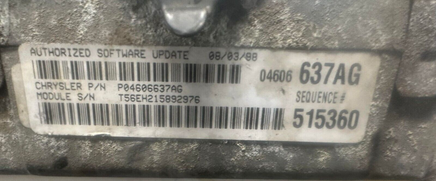 P04606836AG Breeze, Stratus or Cirrus 1999 ecm ecu computer