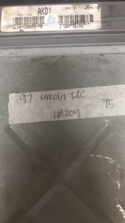 F7VF-12A650-BC Lincoln T&C control module computer 1997  **Tested**