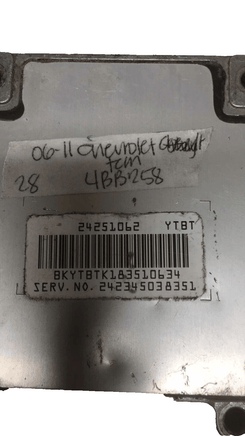 24251062 Chevy Cobalt 2006-2011 Transmission control module computer - Swan Auto