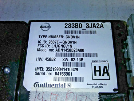 2014-2017 Infiniti Q50 telematics module 283B0_3JA2A