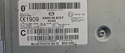 KA0G 66 9C0 F Mazda 3 2014-2016 bluetooth blue tooth adapter module