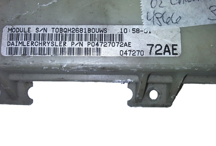 P04727072AE bcm body control module 2002 Dodge Caravan