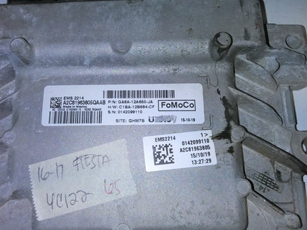 GA6A-12A650-JA Ford Fiesta 2016-2017 ecm ecu computer