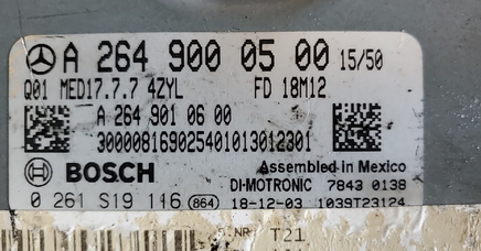 A 264 900 05 00 Mercedes-Benz  GLE350 2019-2021 ecm ecu computer A 264 900 05 00