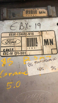 E53F-12A650-N1B Ford Crown Vic or Grand Marquis 1985 ecm ecu computer