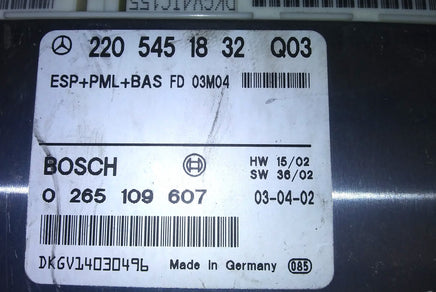 220 545 18 32 abs anti-lock brake control module 2003-2006 Mercedes CL500