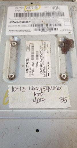 20872156 Chevy Equinox 2010-2013 Amplifier power amp