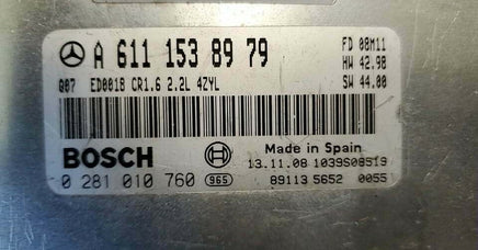 Mercedes C220 ecm ecu computer A 611 153 89 79