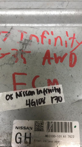 MEC100-101 Nissan or Infiniti ecm ecu computer 2008