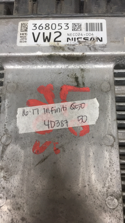 NEC024-004 Infiniti Q50 ecm  ecu computer 2016-2017