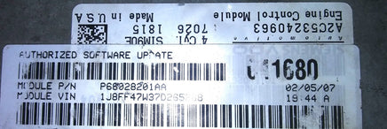 P68028201AA  ecm ecu computer 2007 Jeep Patriot or Compass