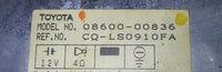 08600-00836 CD player AM/FM radio receiver 1993-1997 Toyota Avalon