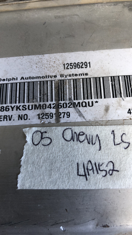 12596291 Chevy Malibu 2005 ecm ecu computer  **TESTED**