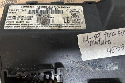 DN1T-15600-LE Ford Fiesta 2014-2019 ecm ecu computer
