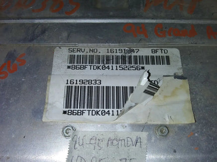 16192833 pcm ecu ecm computer 1994-1995 Chevy Achieva