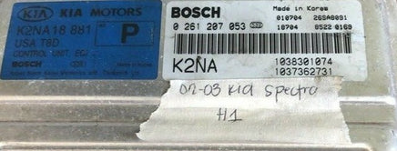 K2NA 18 881 Kia Spectra 2002-2003 ecm ecu computer