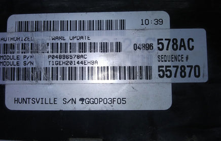 P04896578AC ecm ecu computer 2005 Chrysler Sebring