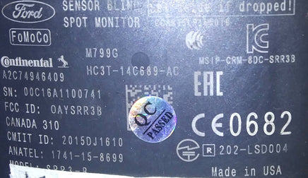 HC3T-14C689-AC Blind Spot Monitor Module 2017-2018 Ford F150 F-150