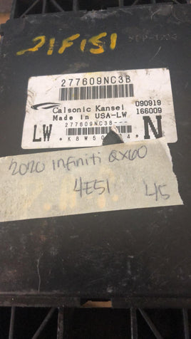 2020 Nissan Pathfinder or Infiniti QX60 bcm body control module 277609NC3B