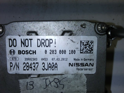 2013 Infiniti JX35 cruise distance sensor 28437 3JA0A