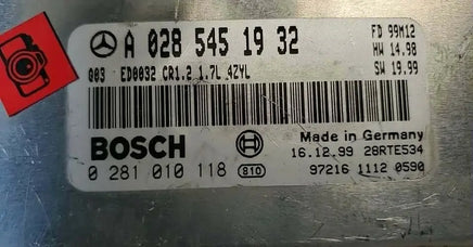 Mercedes A170 ecm ecu computer A 028 545 19 32