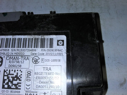 2011-2017 Jeep Patriot communication telematics control module 05091959AC