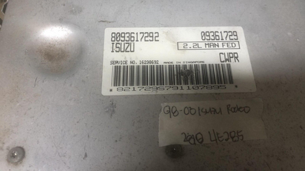 8093617292 Isuzu Rodeo 1998-2000 ecm ecu computer