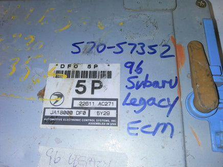 22611 AC271 ecm ecu computer 1996 Subaru Legacy