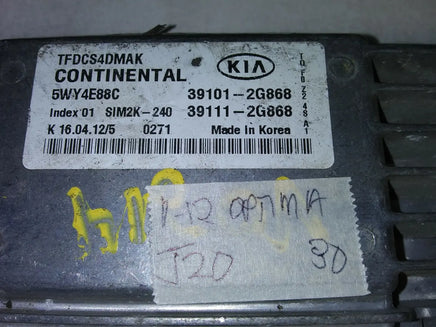 39101-2G868 Kia Optima 2011-2012 ecm ecu computer
