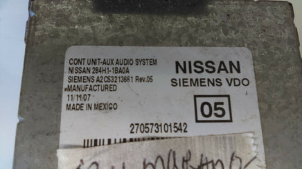 2009-2011 Nissan Maxima Murano audio aux module 284H1-1BA0A