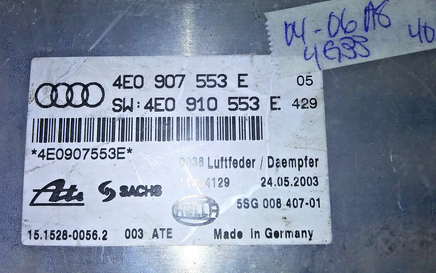 4E0 907 553 E Air Suspension Control Module 2004-2006 Audi A8