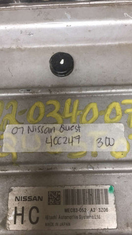 MEC83-052 Nissan Quest ecm ecu computer 2007