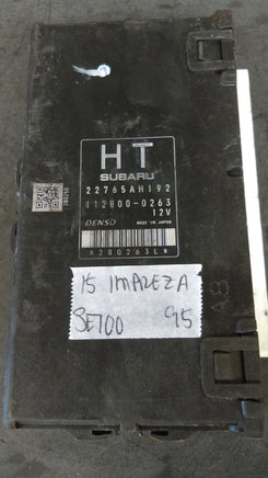 2015 Subaru Impreza ecu ecm computer 22765AH192